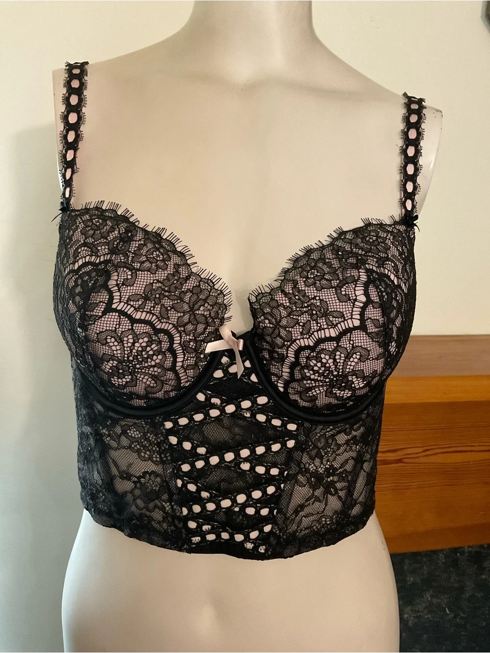 Victoria’s Secret Dream Angels Lined Demi/demi double Corset L NWT